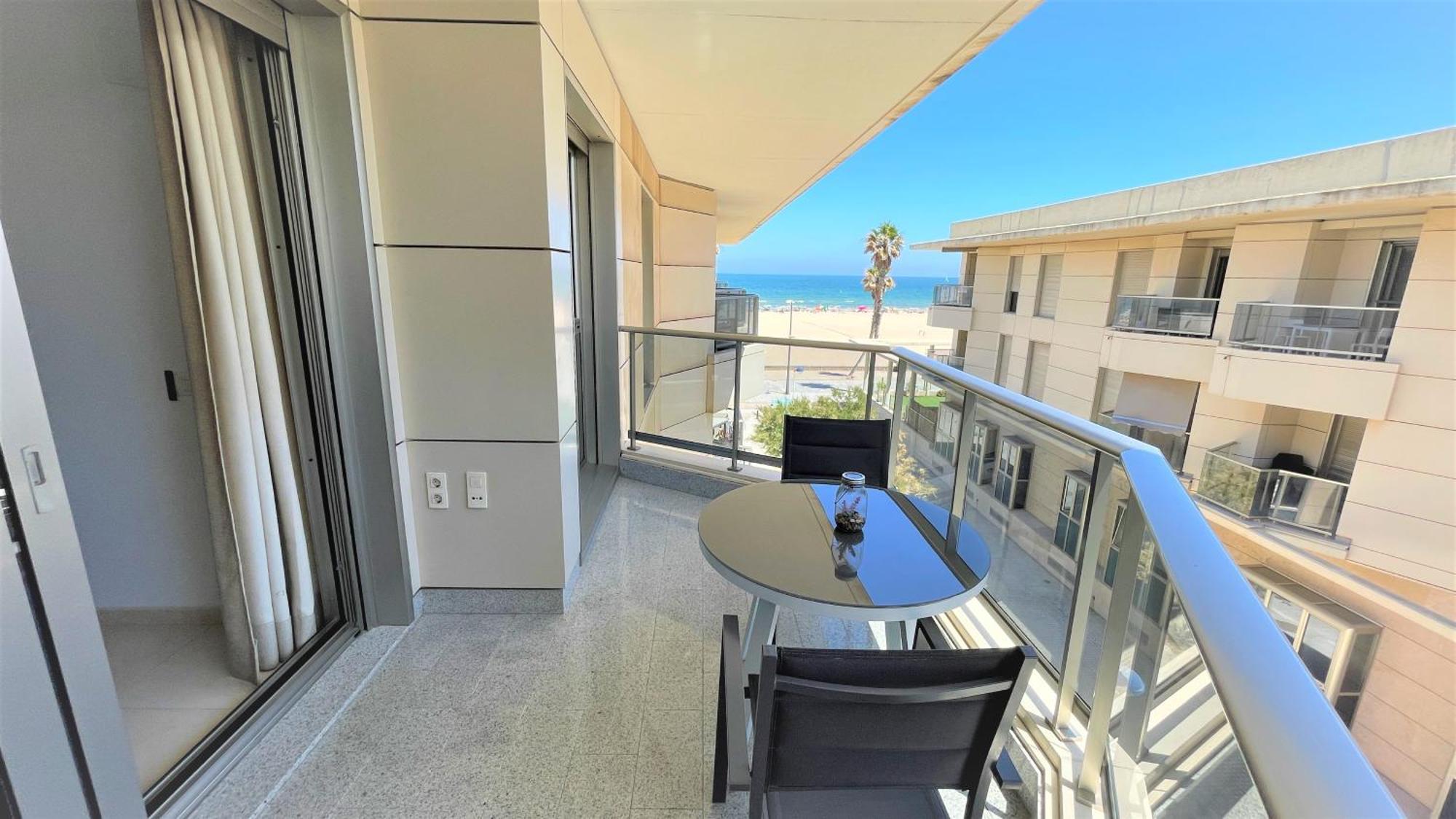 Beach Valencia Luxury A40-35 Apartment With Terrace And Sea Views Kültér fotó