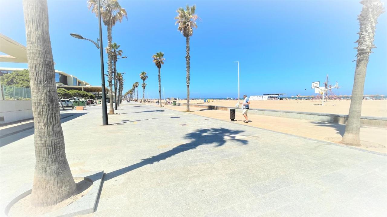 Beach Valencia Luxury A40-35 Apartment With Terrace And Sea Views Kültér fotó