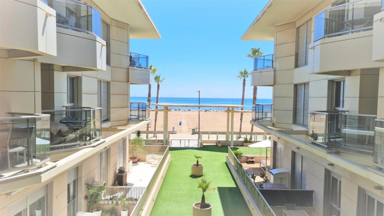 Beach Valencia Luxury A40-35 Apartment With Terrace And Sea Views Kültér fotó